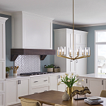 Люстра с 6-ю прозрачными цилиндрическими плафонами Kichler варинант исполнения - 6 | Loft Concept в Новосибирске