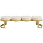 Дизайнерская Банкетка Leola латунь  варинант исполнения - 2 | Loft Concept в Новосибирске