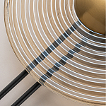 Бра с янтарным стеклянным диском и золотистыми акцентами Savio Glass Disc варинант исполнения - 4 | Loft Concept в Новосибирске