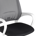 Офисное кресло с основанием из белого пластика Desk chairs Black варинант исполнения - 6 | Loft Concept в Новосибирске