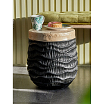 Приставной столик с фактурой под натуральное дерево Immortality варинант исполнения - 5 | Loft Concept в Новосибирске