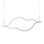 Подвесной светильник волнообразный изогнутый на двух тросах 123 см Spiral Lighting варинант исполнения - 1 | Loft Concept в Новосибирске