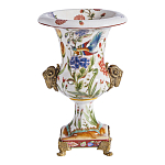 Ваза из фарфора с бронзовыми Овнами Bronze Aries варинант исполнения - 2 | Loft Concept в Новосибирске