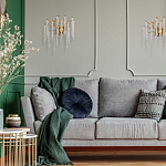 Бра золотого цвета с ветвями и хрустальными подвесками FAIRYTREE Light варинант исполнения - 8 | Loft Concept в Новосибирске