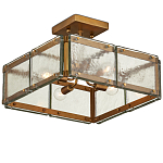 Потолочный светильник квадратный из толстого литого стекла Cast Glass варинант исполнения - 4 | Loft Concept в Новосибирске