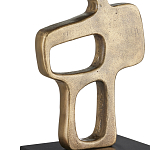 Настольная лампа с фигурным каркасом и прямоугольным тканевым абажуром Brutalist Profile варинант исполнения - 1 | Loft Concept в Новосибирске