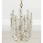 Подвесной светильник декорированный цветами из стекла Lightness of Flowers варинант исполнения - 3 | Loft Concept в Новосибирске