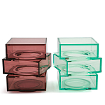 Стол журнальный в форме кубов Acrylic Furniture Lumina Crimson Clarity варинант исполнения - 6 | Loft Concept в Новосибирске