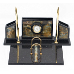 Настольный письменный набор из камня офиокальцит и змеевик Successful Leader варинант исполнения - 1 | Loft Concept в Новосибирске