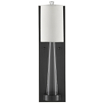 Бра на прозрачном штативе с тканевым абажуром в форме цилиндра Conciseness варинант исполнения - 4 | Loft Concept в Новосибирске