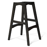 Барный стул со спинкой и подлокотниками на 4-х деревянных ножках Douglas Rhombus Бирюзовый Велюр варинант исполнения - 3 | Loft Concept в Новосибирске