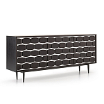 Дизайнерский комод чёрный с фактурным фасадом Billy варинант исполнения - 1 | Loft Concept в Новосибирске