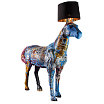 Большой Торшер Лошадь с ручной авторской росписью Feral Stallion варинант исполнения - 2 | Loft Concept в Новосибирске