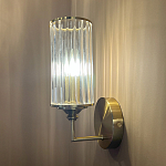 Бра с цилиндрическим рифленым стеклянным плафоном Jeanette варинант исполнения - 5 | Loft Concept в Новосибирске