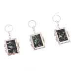 Зеркало брелок складное двухстороннее из натурального камня Серафинит Stone Mirrors варинант исполнения - 4 | Loft Concept в Новосибирске