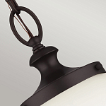 Подвесной светильник с белым стеклянным плафоном в форме шара на цепи Feiss варинант исполнения - 4 | Loft Concept в Новосибирске