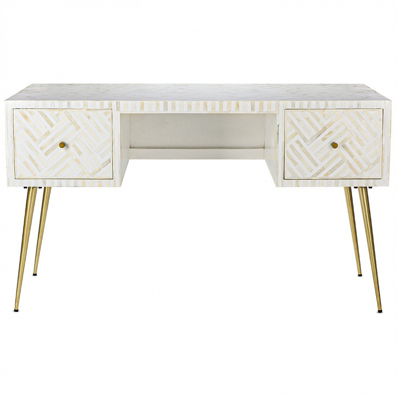 Стол Cream Indian Bone Inlay table Кремовый в Новосибирске | Loft Concept 