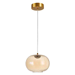 Подвесной светильник с янтарным рифленым стеклянным плафоном Ferm Living варинант исполнения - 2 | Loft Concept в Новосибирске