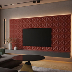 Гипсовая 3D панель с принтографией PM-11 варинант исполнения - 1 | Loft Concept в Новосибирске