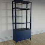 Стеллаж со стеклянными полками Elsa Dreams Blue варинант исполнения - 7 | Loft Concept в Новосибирске