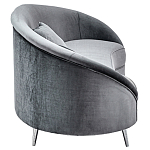 Диван с мягкой обивкой из ткани серый Ethan Sofa варинант исполнения - 1 | Loft Concept в Новосибирске