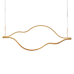 Подвесной светильник волнообразный изогнутый на двух тросах 103 см Spiral Lighting варинант исполнения - 1 | Loft Concept в Новосибирске