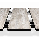 Стол обеденный раздвижной с прямоугольной бежевой столешницей Magali варинант исполнения - 6 | Loft Concept в Новосибирске