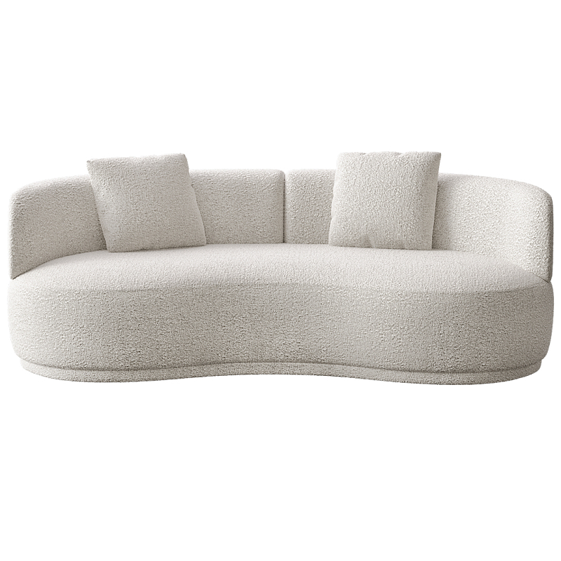 Двухместный диван Calypso Молочный в Новосибирске | Loft Concept 