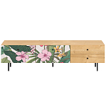 Длинная ТВ-тумба с принтом на ящиках Elise TV Stand варинант исполнения - 15 | Loft Concept в Новосибирске