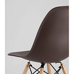 Пластиковый стул на ножках из массива бука Eames Brown варинант исполнения - 3 | Loft Concept в Новосибирске