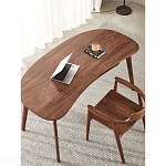 Стол рабочий округлой формы с ящиком  Working Moonnut Table варинант исполнения - 6 | Loft Concept в Новосибирске