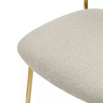 Стул барный широкой полукруглой спинкой на золотистых ножках Chair Smooth Shapes варинант исполнения - 5 | Loft Concept в Новосибирске