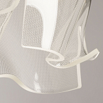 Подвесной светильник цилиндрической формы с прозрачным волнистым плафоном Wave Line варинант исполнения - 8 | Loft Concept в Новосибирске