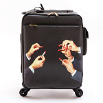 Чемодан дорожный SELETTI Travel Kit Trolley Lipstick Black варинант исполнения - 1 | Loft Concept в Новосибирске