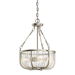 Люстра подвесная с чашеобразным плафоном из прозрачных стеклянных прутьев Kichler варинант исполнения - 1 | Loft Concept в Новосибирске