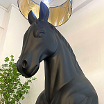 Horse Statue Floor Lamp Большой светильник Черная Лошадь варинант исполнения - 4 | Loft Concept в Новосибирске