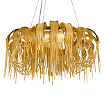 Люстра круглая подвесная с металлическими дугами и длинными цепочками 80 см Atlantis Chain варинант исполнения - 15 | Loft Concept в Новосибирске