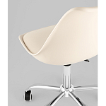 Офисный стул на металлическом основании EGGERY Beige пластик варинант исполнения - 3 | Loft Concept в Новосибирске