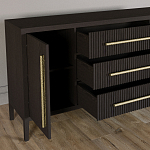 Буфет Primo с тремя ящиками и двумя фасадами Темный орех варинант исполнения - 6 | Loft Concept в Новосибирске