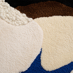 Ковер ручной работы Electric blue and popcorn варинант исполнения - 2 | Loft Concept в Новосибирске