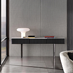 Консоль чёрная с 3-мя выдвижными ящиками Lou варинант исполнения - 3 | Loft Concept в Новосибирске