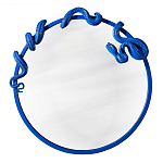 Зеркало круглое в синей раме в виде змеи Temptation варинант исполнения - 1 | Loft Concept в Новосибирске