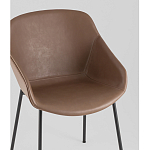 Стул Ashby экокожа светло-коричневый варинант исполнения - 3 | Loft Concept в Новосибирске