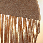 Бра круглое натуральная пробка с бахромой Natural Cork варинант исполнения - 2 | Loft Concept в Новосибирске