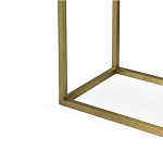 Консоль прямоугольная на золотом каркасе с 2-мя ящиками Warwick варинант исполнения - 3 | Loft Concept в Новосибирске