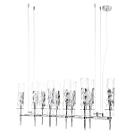 Люстра подвесная прямоугольная с 10-ю цилиндрическими плафонами LIAISON варинант исполнения - 5 | Loft Concept в Новосибирске