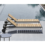 Шезлонг на металлическом каркасе с регулируемой спинкой GUELL Sunbed варинант исполнения - 3 | Loft Concept в Новосибирске