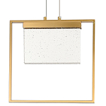 Подвесной геометрический светильник со стеклом Rectangle Geometry Glass Chandelier варинант исполнения - 1 | Loft Concept в Новосибирске