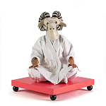 Дизайнерский кофейный стол на круглых ножках Poltronova T02 Pink Coffee Table варинант исполнения - 4 | Loft Concept в Новосибирске