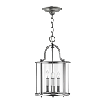 Подвесной светильник с прозрачным стеклянным цилиндрическим плафоном в классическом стиле на цепи Hinkley варинант исполнения - 5 | Loft Concept в Новосибирске